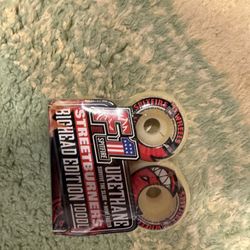 Spitfire Skateboard Wheels 50mm White And Red