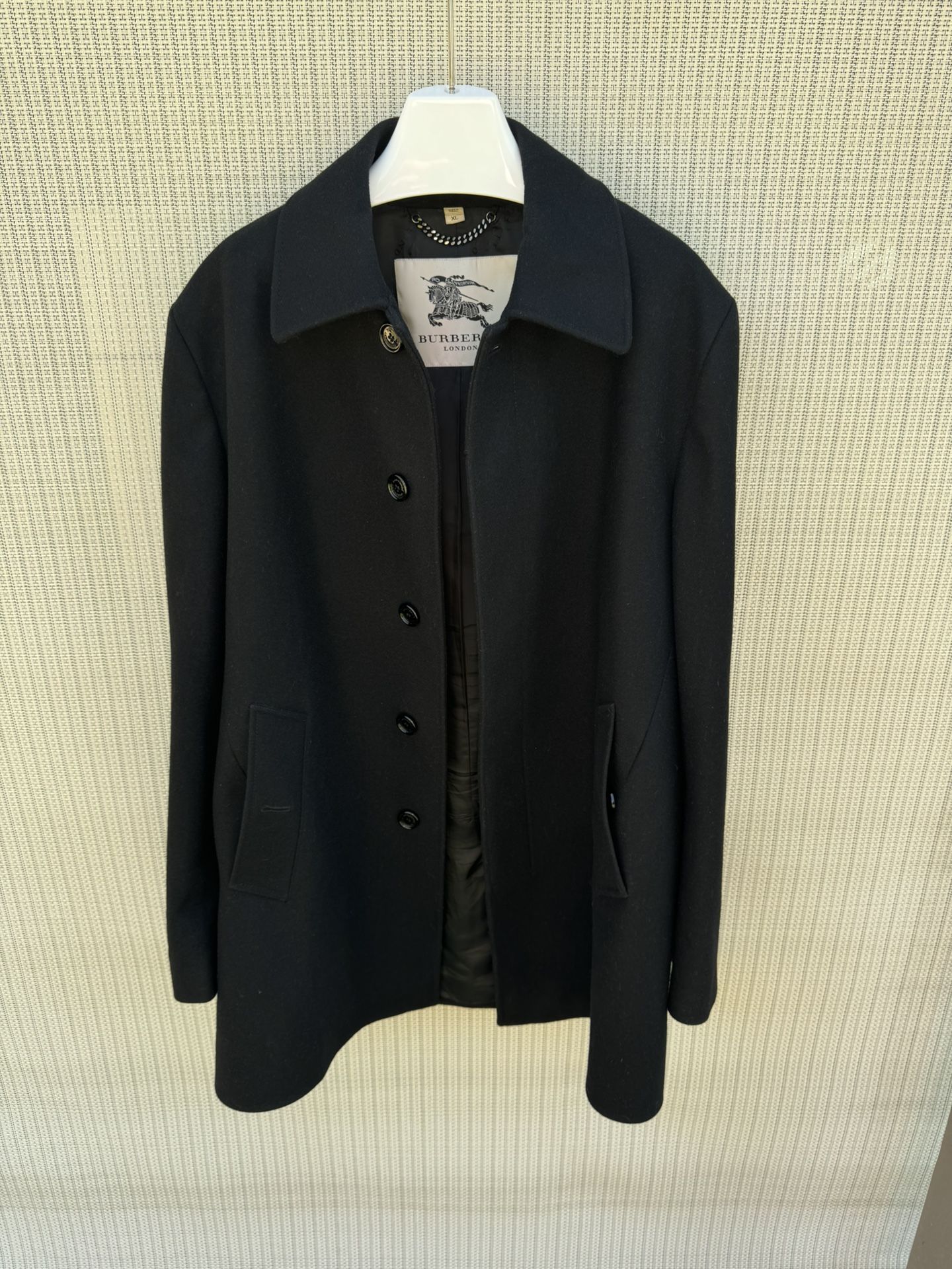 Jacket Coat Men’s Burberry Wool Coat Size XL