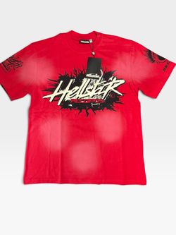 Hellstar Records Graphic T-Shirt Red