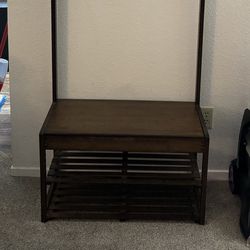 Shoe Rack With Hanger Space