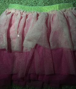 Disney girls tutu skirt ombré size 5 pink glitter