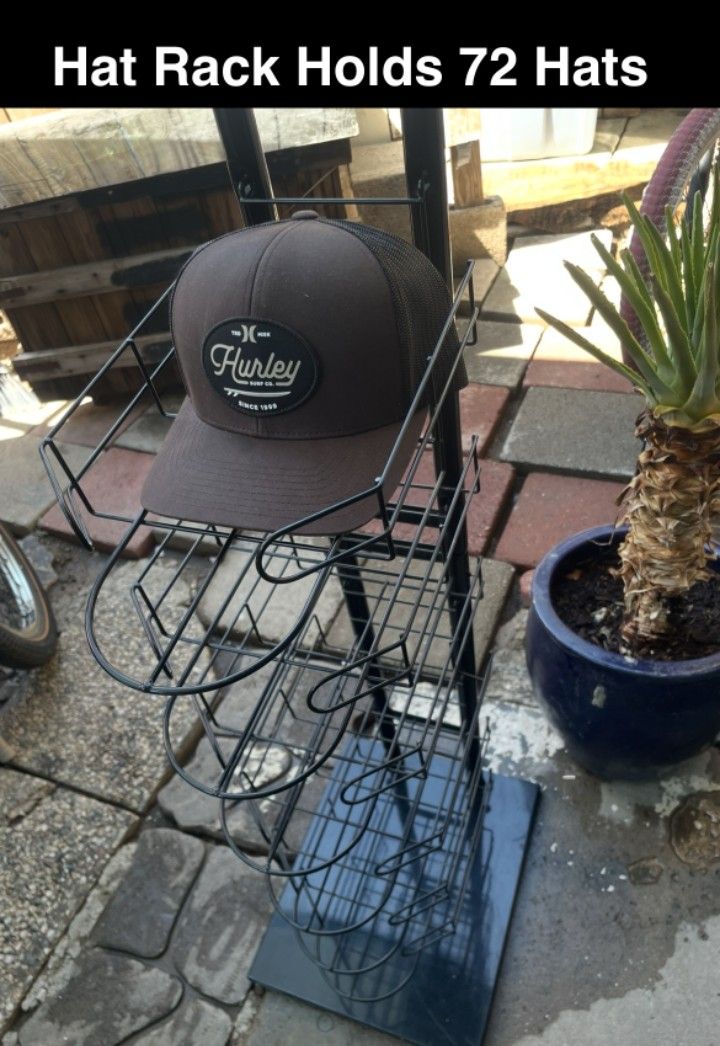Hat Rack Holds 72 Hats