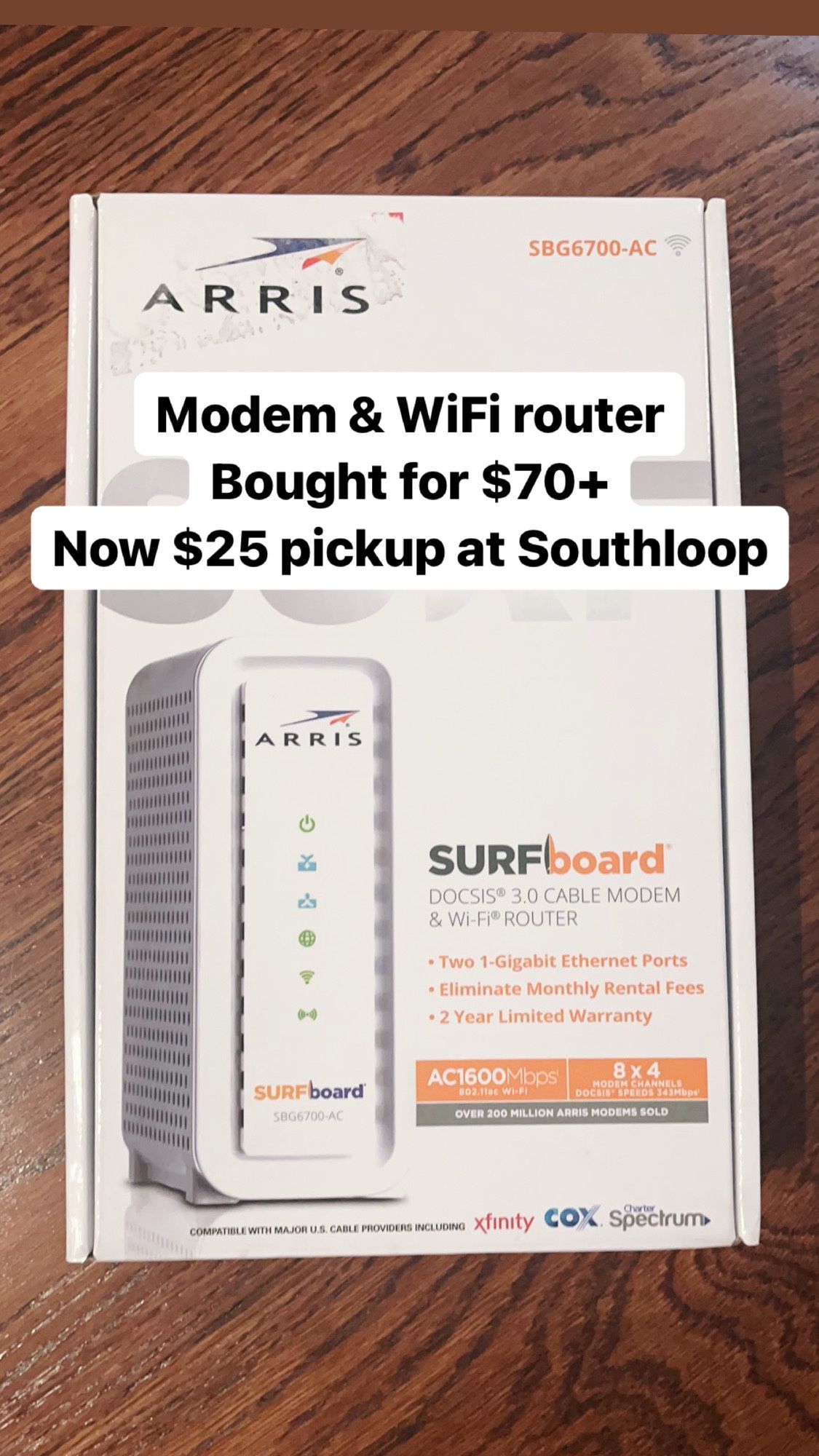 Cable Modem/Wi-Fi Router