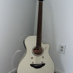 Yamaha white guitar