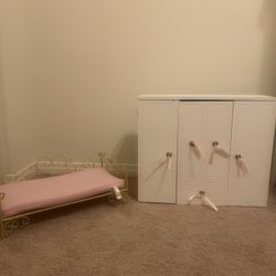 Doll Bed And Wardrobe Closet