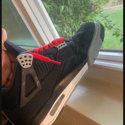 Jordan 4 Black Canvas