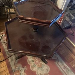 Small Wooden Double Table 