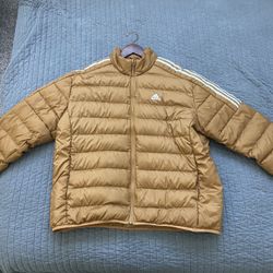 Gold Adidas Puffer Jacket 