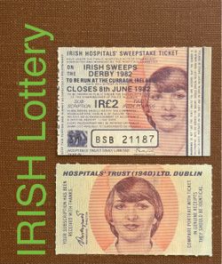 VTG Irish Sweepstakes Ticket