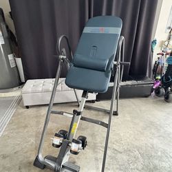 Inversion table for back pain relief