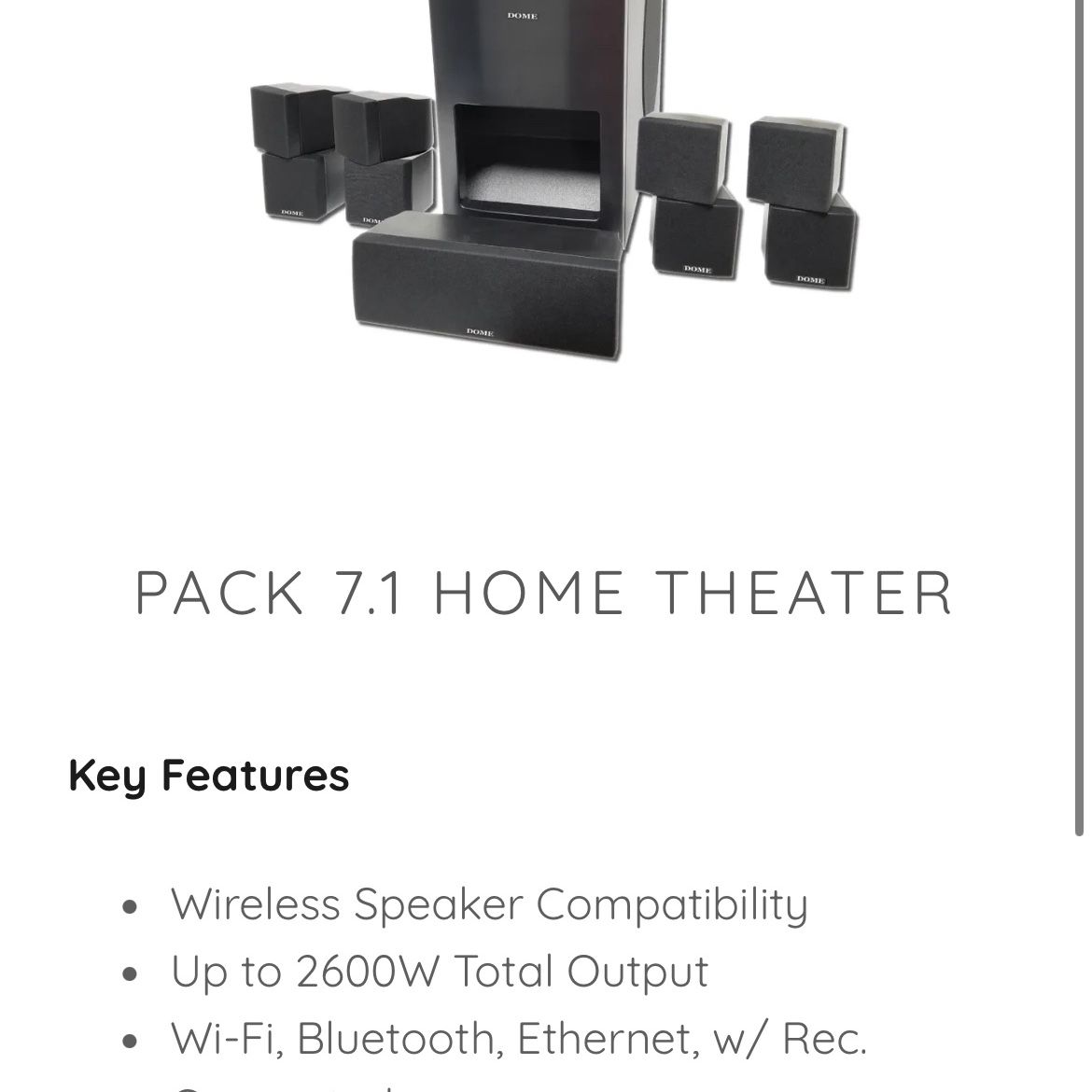 Home Theater Speaker Set 