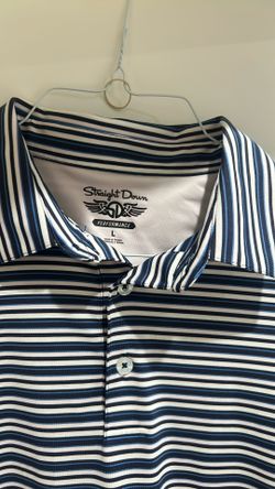 Men’s Straight Down Golf Shirt, Size Large