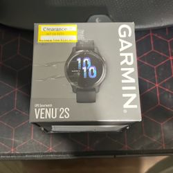 Garmin Venu 2S GPS Watch - Slate Stainless Steel Bezel with Graphite Case