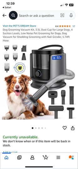 Pets Grooming Vacuum NEW