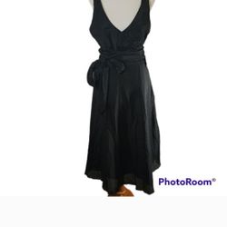 Citi Clothing Black Partial Silk Vintage Dress With Tags