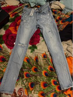 Purple jeans