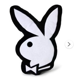 White Playboy Pillow