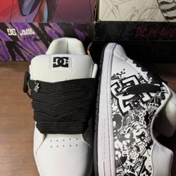 DC Graveler Court Graphic Black Shoes I Got All Sizes