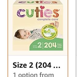 Cuties Diapers Size 2