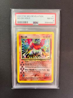 2001 POKEMON NEO REVELATION #7 HO-OH-HOLO PSA 8