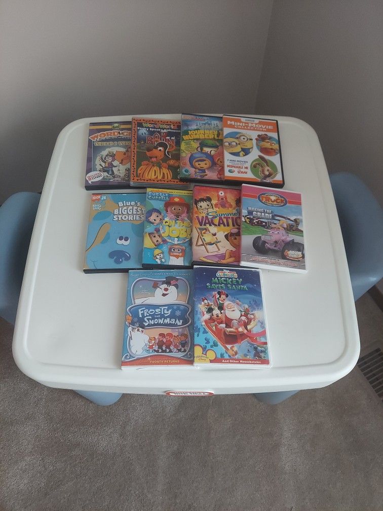 10 Assorted Children's DVD's