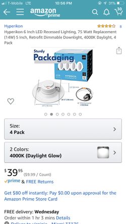 Led Recessed Lighting 6”
