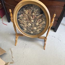 Antique Shadowbox on Stand