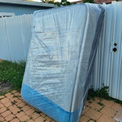 NEW QUEEN PILLOW TOP MATTRESS AND BOX SPRING -- Also Available In All Sizes.