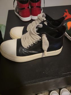 Rick Owen low jumbo laces size 9 (42 in euro)