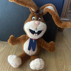 NESQUICK Nestle Bunny Rabbit Plush Vintage Plastic Blue N Tag 21" Large 
