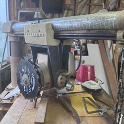 Craftsman Radial Arm Saw & Bench | Machine Lot | Woodworking | Shop 
