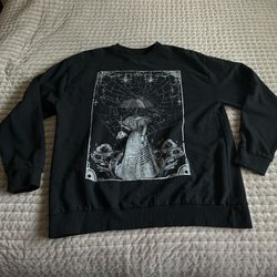 Hot Topic Gothic Graphic Sweater – Black – Size XL – Brand New