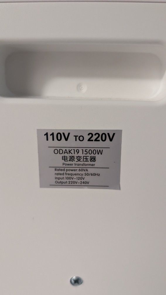 VQBAA 110V to 220V Power Voltage Transformer (Converter) 1500W
