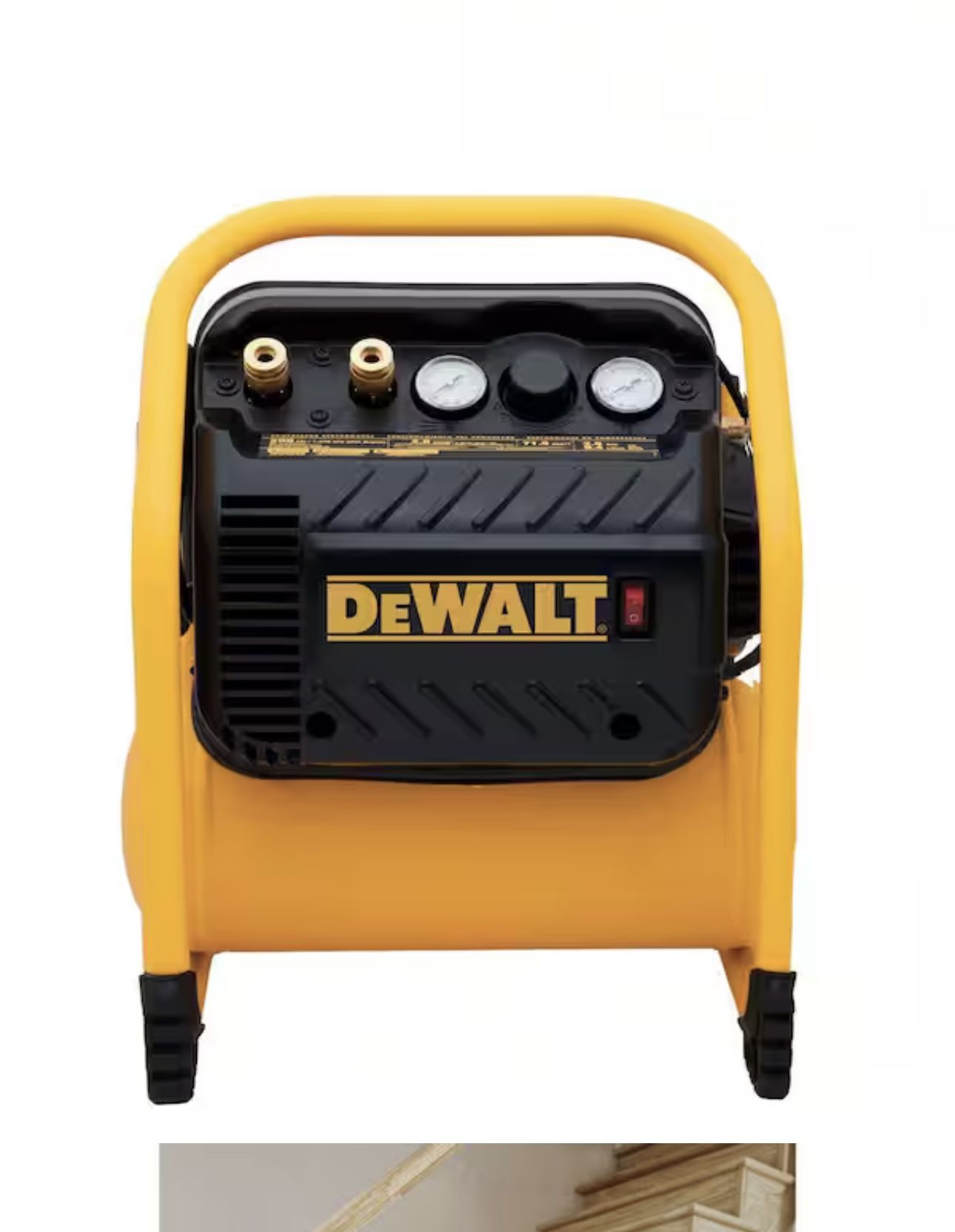 DEWALT AIR COMPRESSOR FOR TRIM, 200-PSI MAX, QUIET OPERATION