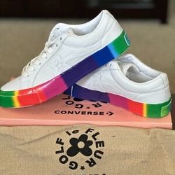 Converse Golf Le Fleur PRIDE Leather Sneakers
