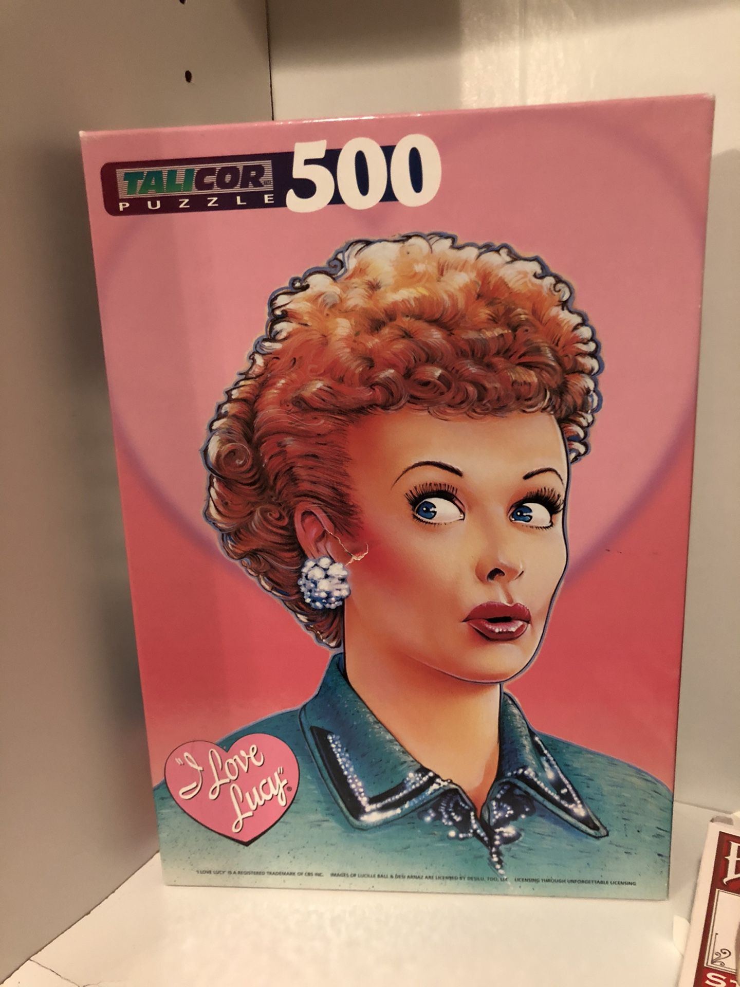 Vintage 1997 I Love Lucy Puzzle - Lucille Ball - game - 500 piece jigsaw puzzle - family game night fun!
