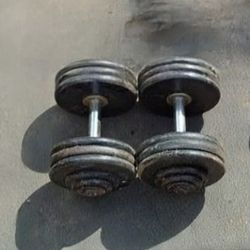 Dumbbells 2x70lbs 