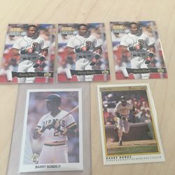 Baseball Cards Miscellaneous Barry Bonds lot of 5