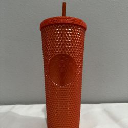Starbucks Orange Studded Tumbler