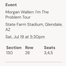 Morgan Wallen Tickets 