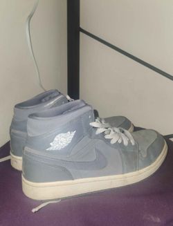 Used Nike Air Jordan 1 Mid Cool Grey White | US 8.5