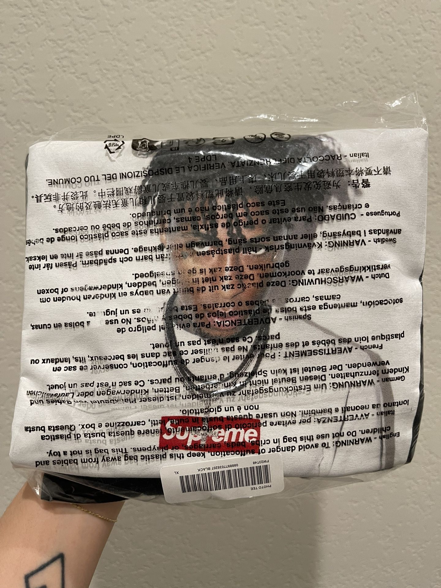 Supreme NBA Youngboy Tee Black Size XL