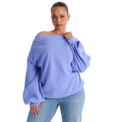 Size 1X Fashion Nova Off Shoulder Sweatshirt