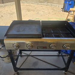 Propane Dual BBQ Grill (Flat &Grill) Surface
