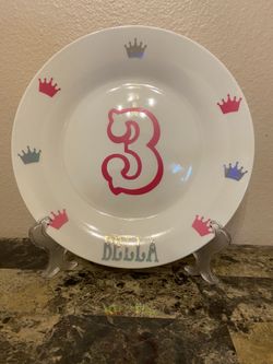 Personalized birthday plates