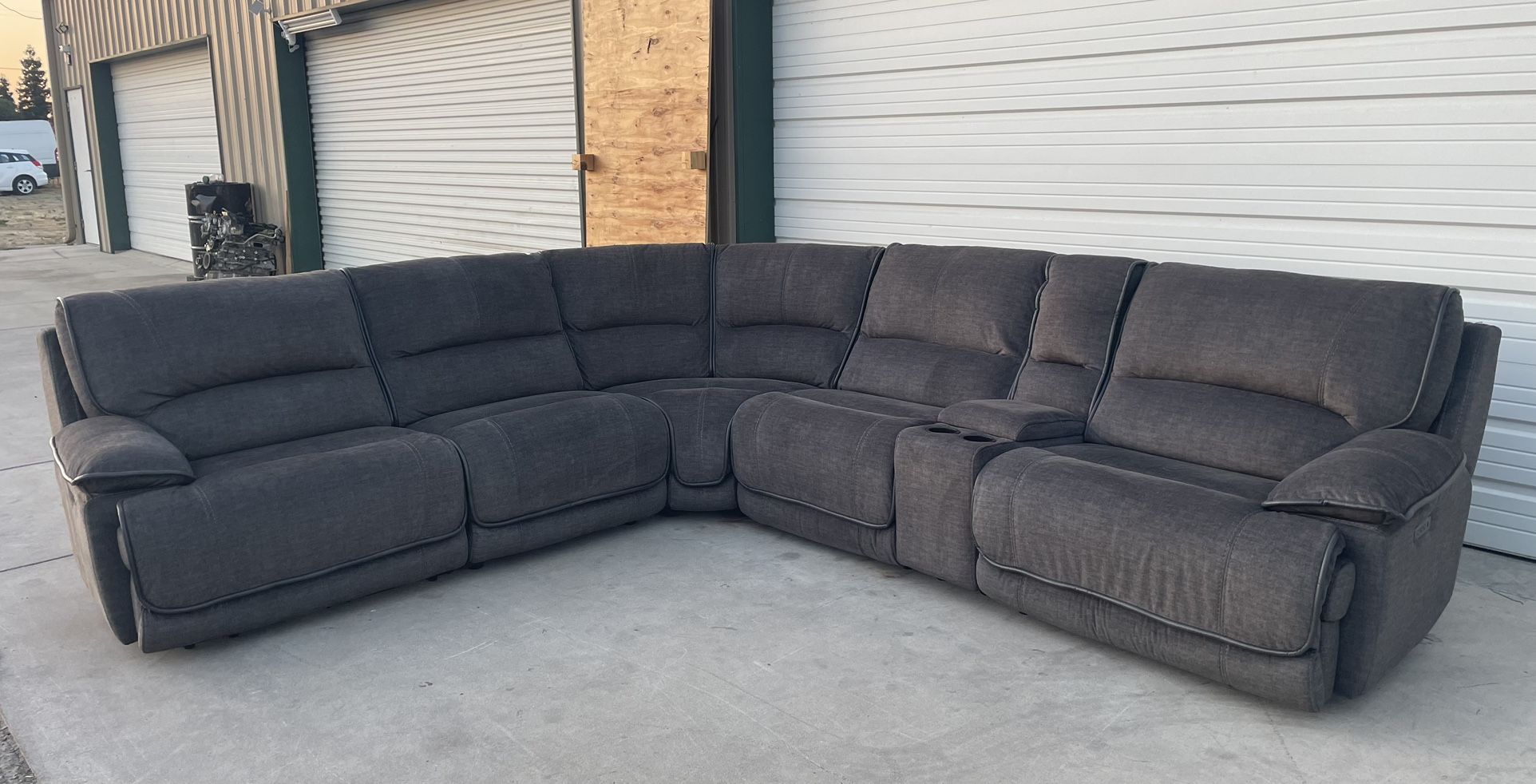 6 PIECE SECTIONAL POWER RECLINER