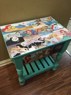 Disney Little Mermaid end table/ night stand