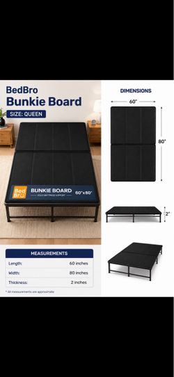 BedBro Queen Bunkie Board 60x80