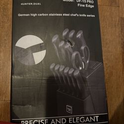 New HunterDual15 Piece Knife Set 