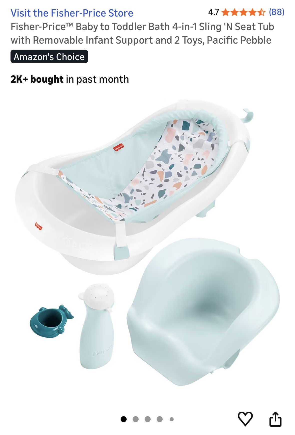 Fisher-Price Baby To Toddler Bathtub